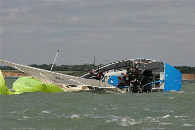 Day 2 at the  Coutts Quarter Ton Cup, Cowes © Richard Hampson http://www.yacht-pics.com